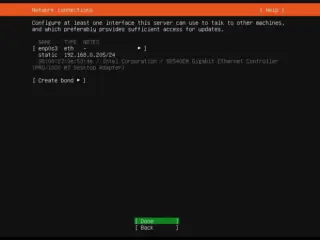 Ubuntu Server boot menu