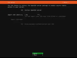 Ubuntu Server boot menu